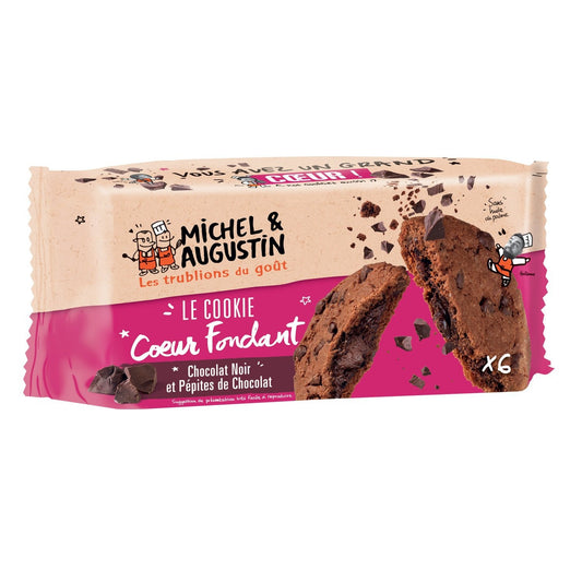 Cookies Chocolat et Pépites MICHEL ET AUGUSTIN le paquet de 6 - 180 g