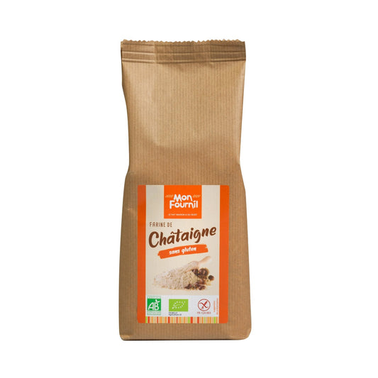 Farine de Châtaigne Sans Gluten Bio MON FOURNIL le paquet de 350 g
