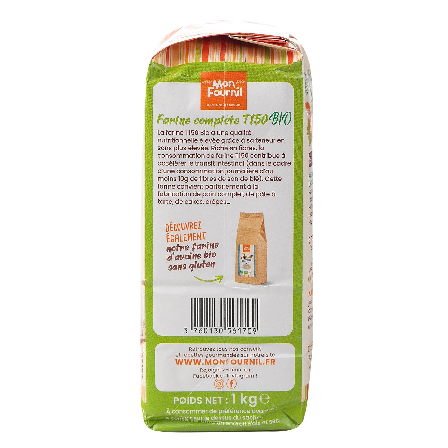 Farine de Blé Complet T150 Bio MON FOURNIL