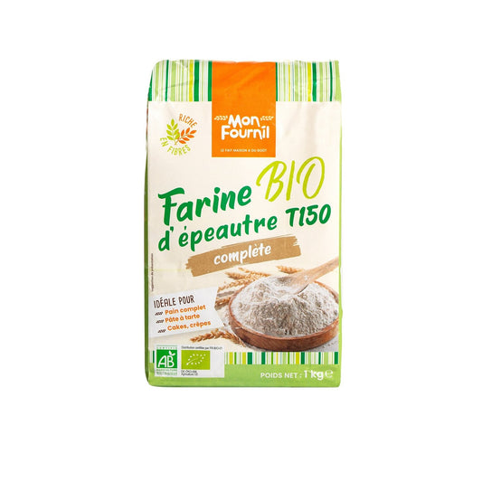 Farine Blé Complet d'Épeautre T150 Bio MON FOURNIL le paquet de 1Kg