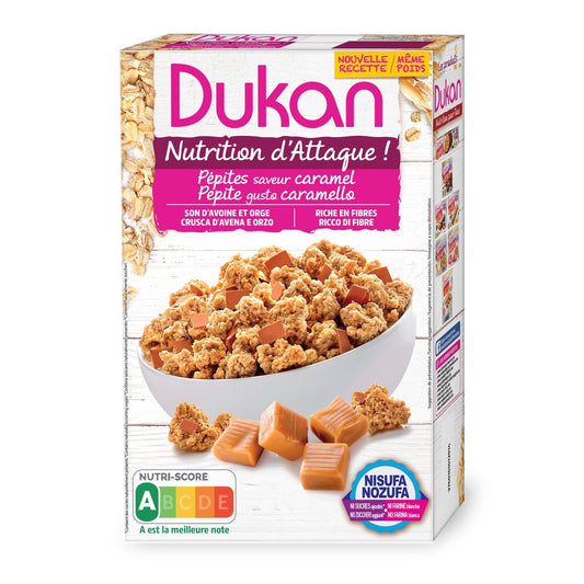 Céréales Son d'Avoine Caramel Sans Sucres Ajoutés REGIME DUKAN la boite de 350 g
