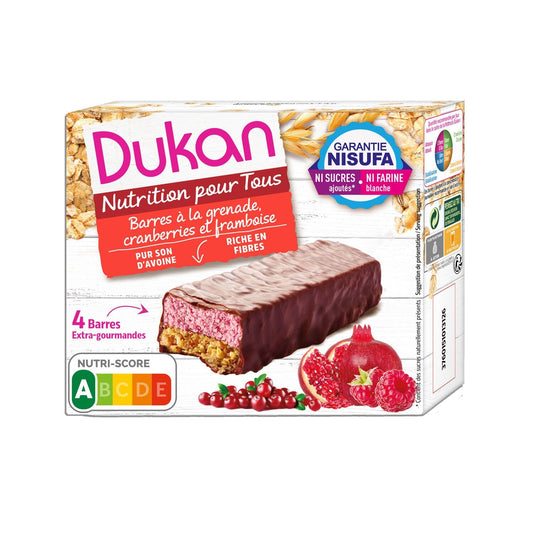 DUKAN Pomegranate, Cranberry and Raspberry Cereal Bars