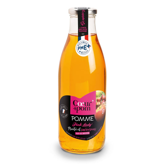 Jus de Pomme Pink Lady Pur Jus COEUR DE POM' la bouteille de 1L