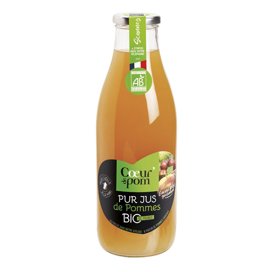 Pure Apple Juice Organic Juice COEUR DE POM'