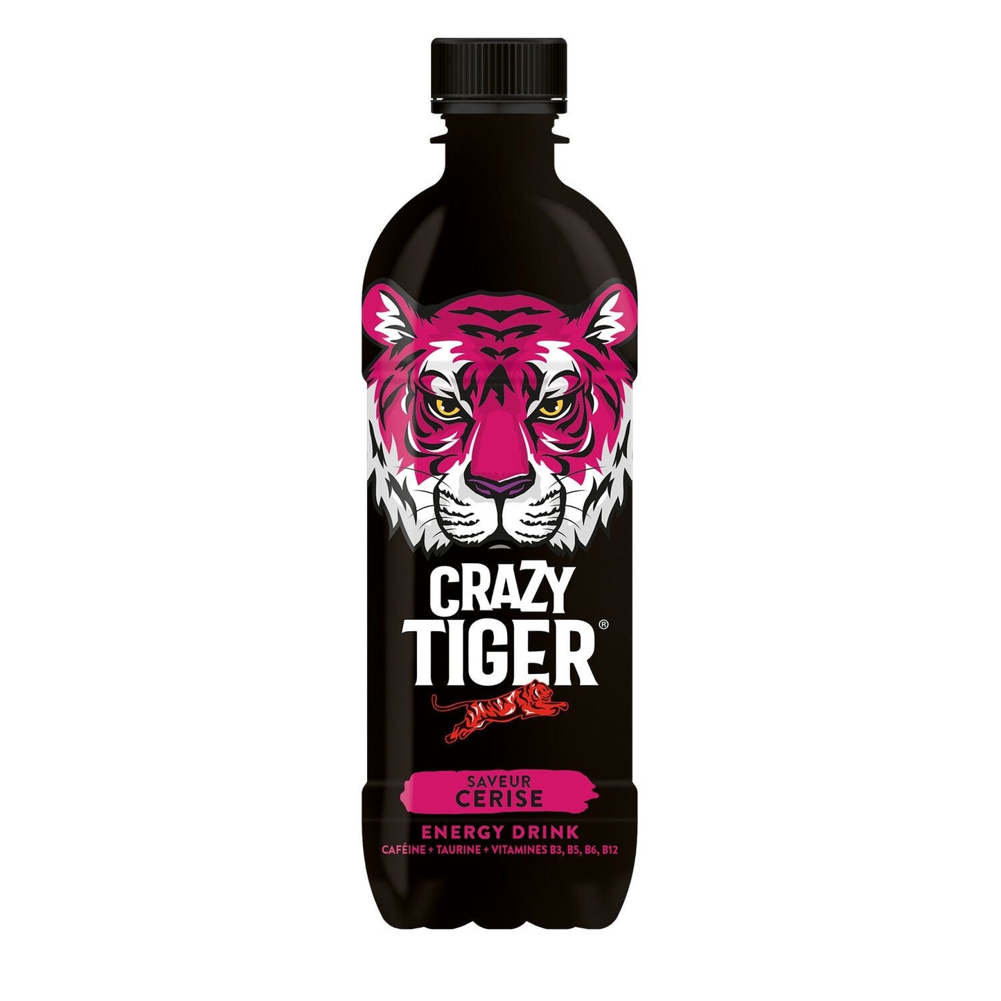 Boisson Énergisante Cerise CRAZY TIGER la bouteille de 500mL