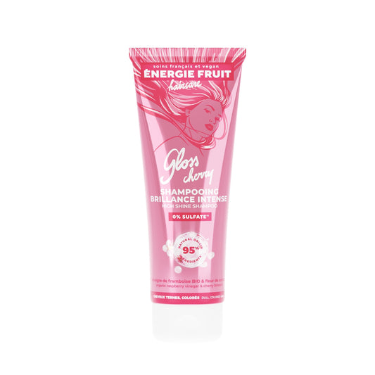 Shampoing Éclat Couleur pour Cheveux colorés ou méchés Fleur de cerisier & vinaigre de framboise Bio ENERGIE FRUIT 