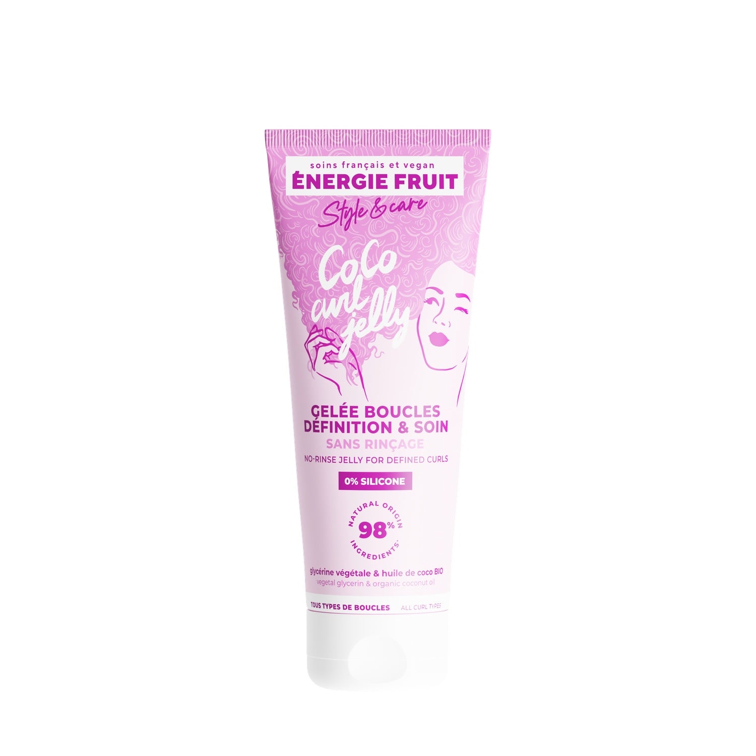 Soin cheveux Définition Boucles Sans Rinçage Huile de Coco Bio ENERGIE FRUIT 