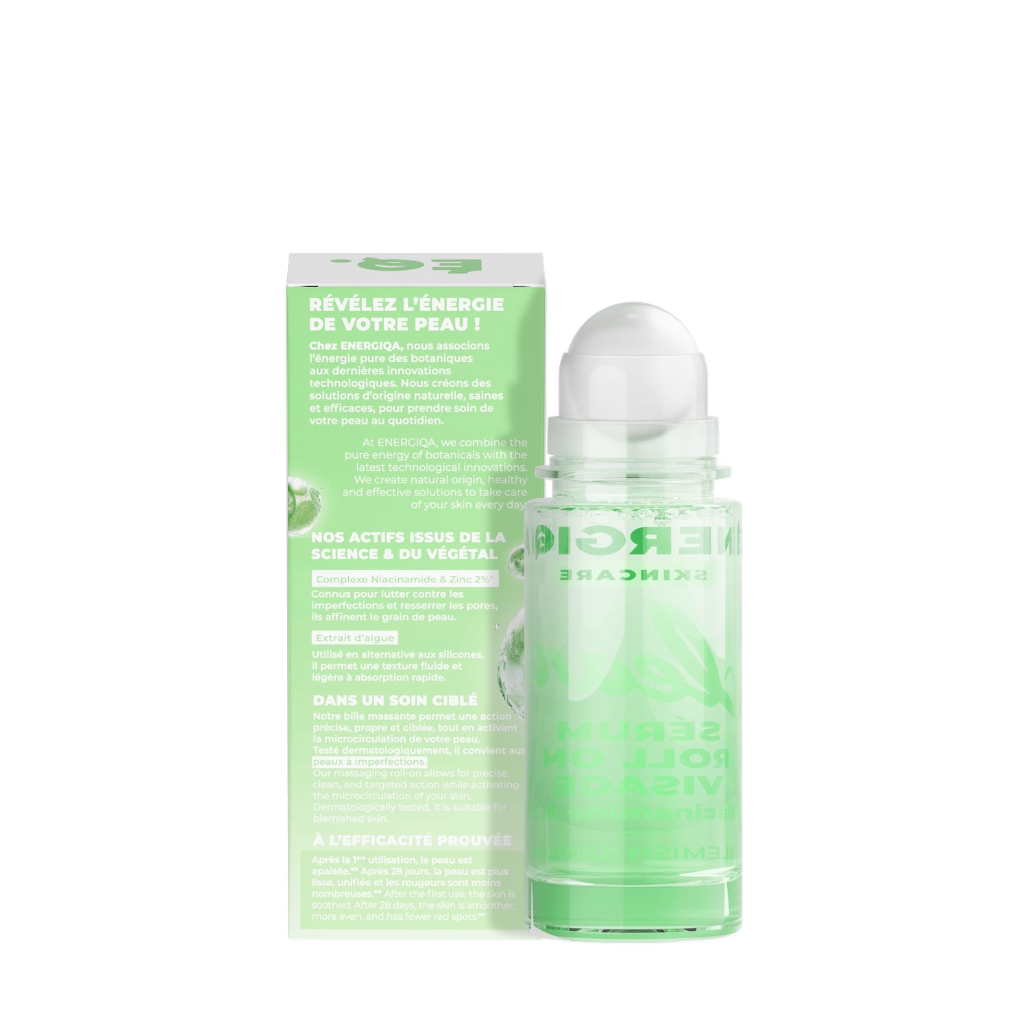 Sérum Visage Anti-imperfections 2% Niacinamide & Zinc ENERGIQA 