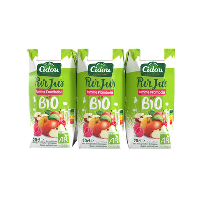 CIDOU Organic Apple Raspberry Fruit Juice