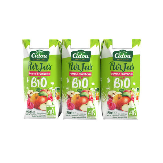 CIDOU Organic Apple Raspberry Fruit Juice