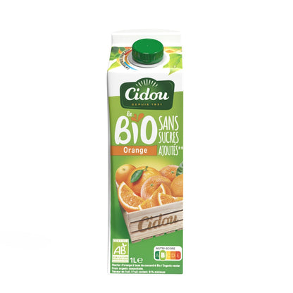 Nectar d'Orange Bio Sans Sucres Ajoutés CIDOU 