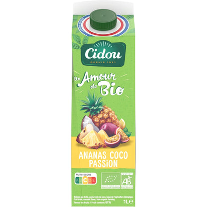 Nectar Ananas Coco Passion Bio CIDOU 