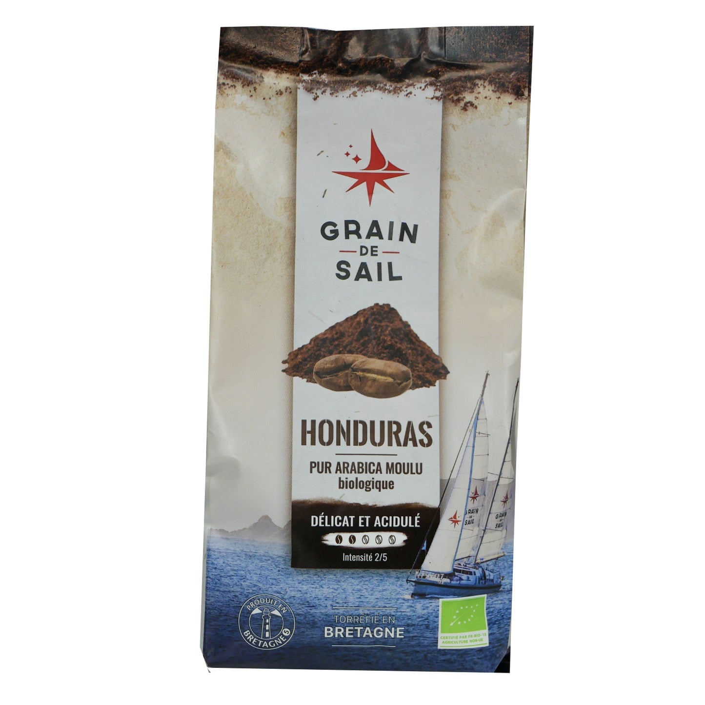 Café Moulu Pur Arabica Délicat Et Acidulé Intensité 2/5 Honduras Biologique GRAIN DE SAIL 