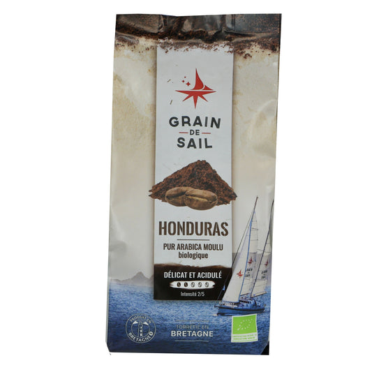 Café Moulu Pur Arabica Délicat Et Acidulé Intensité 2/5 Honduras Biologique GRAIN DE SAIL 