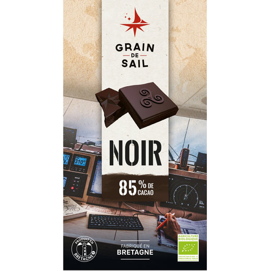 Tablette de Chocolat Noir 85% Bio GRAIN DE SAIL 