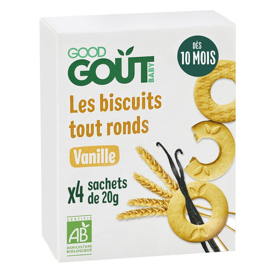 GOOD GOUT Organic Vanilla Baby Biscuits from 10 Months