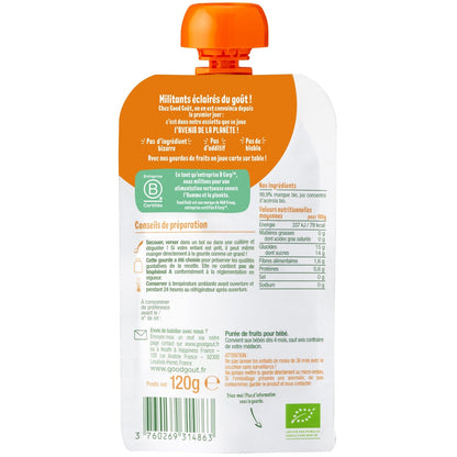 Compotes Bébé Dès 4 Mois Mangue Sans Sucres Ajoutés Bio GOOD GOUT