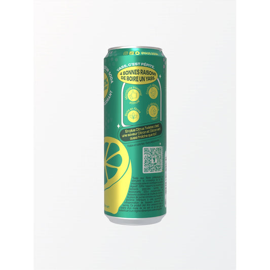 YASS Lemon and Lime Flavor Soda