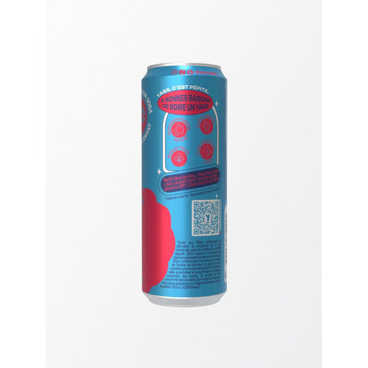 YASS Red Fruit and Blueberry Flavor Soda