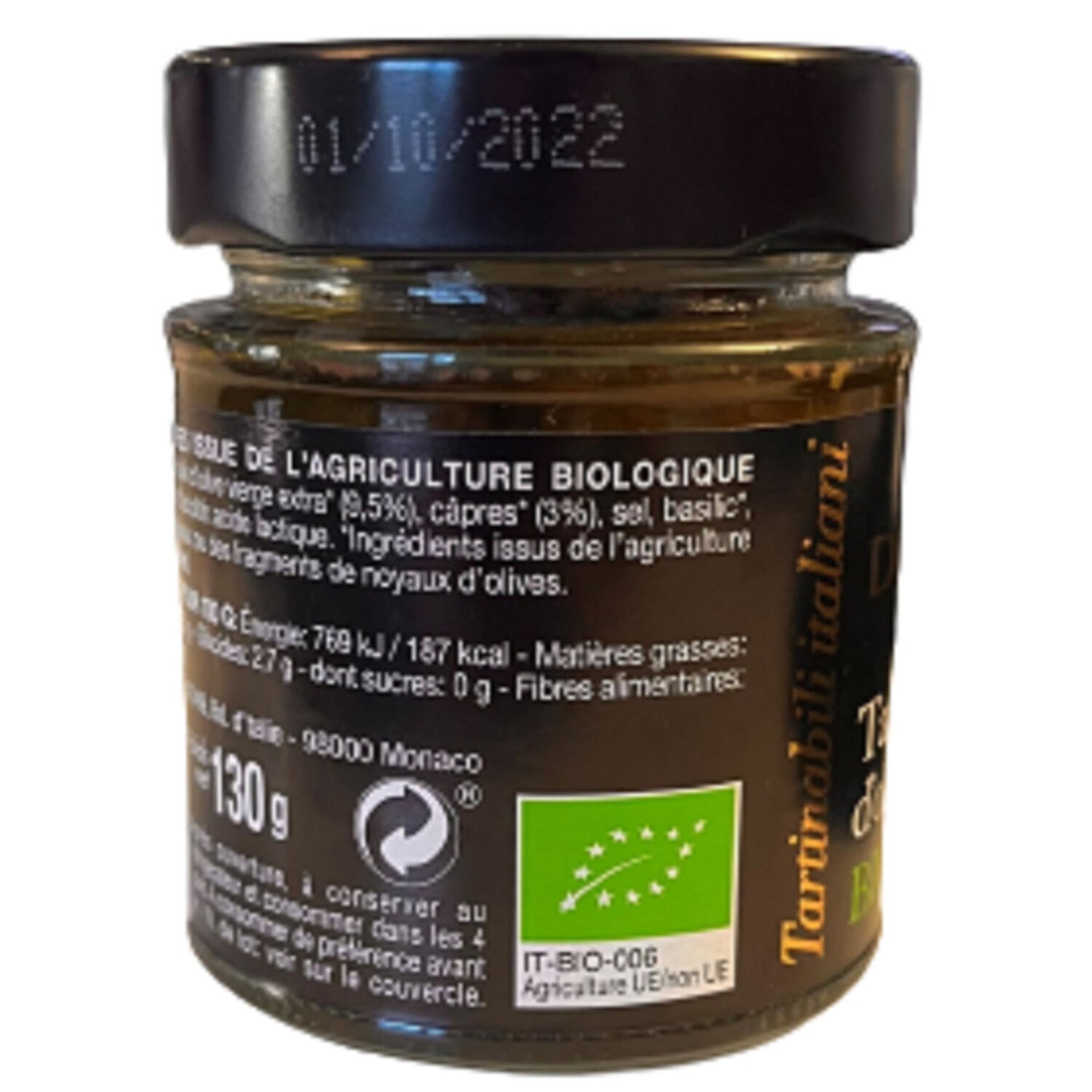 Tapenade d'Olives Noires DIVIN BIO