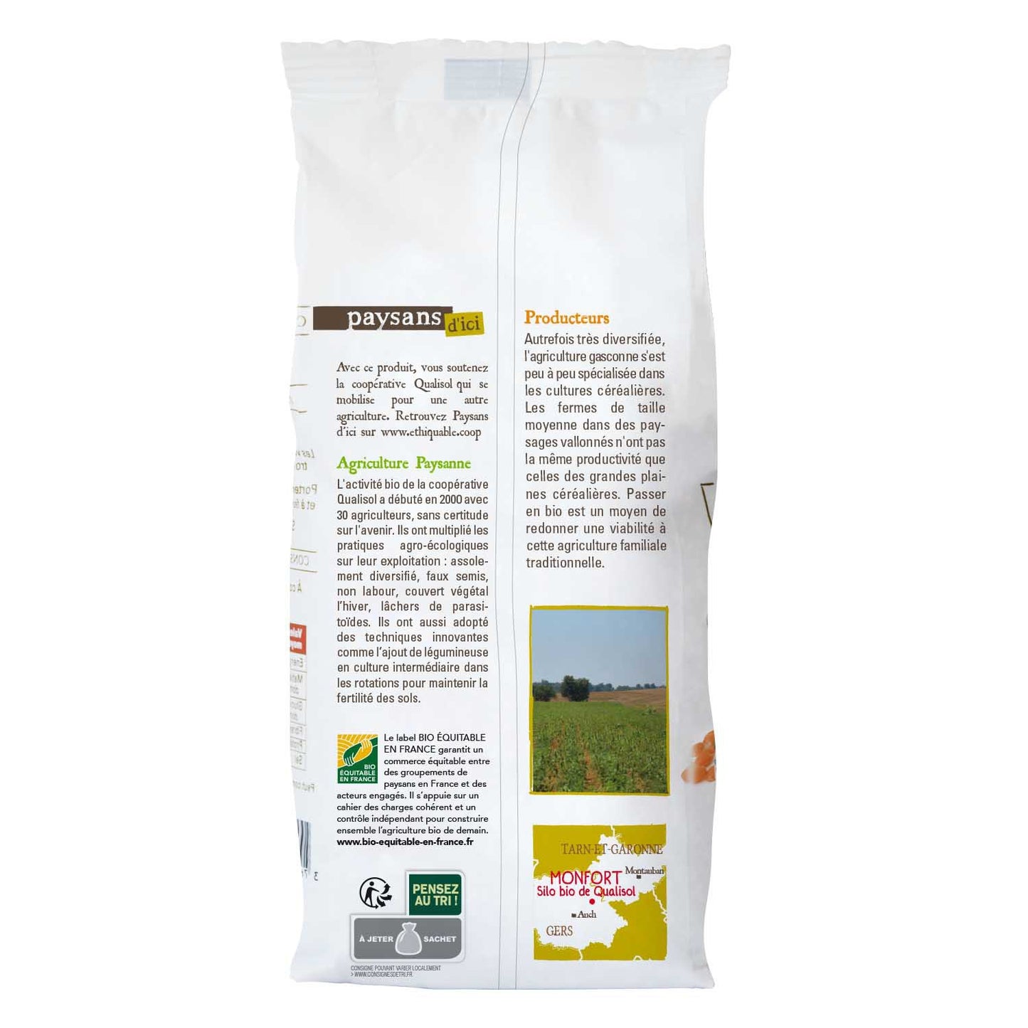 Lentilles Duo Corail Jaune Gascogne Bio PAYSANS D'ICI