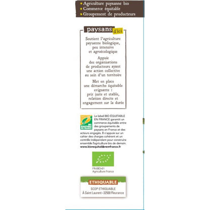 [ANTI-GASPILLAGE] Farine de Blé Blanche T65 Gers Bio PAYSANS D'ICI - Date de durabilité minimale : 15/05/2025