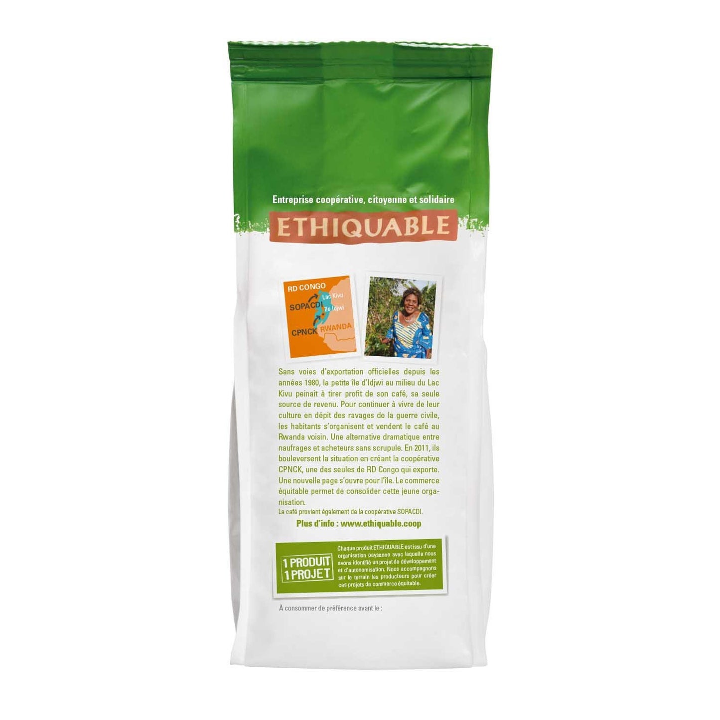 Pure Arabica Congo Organic Coffee Beans ETHIQUABLE