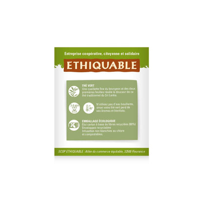Thé Vert earl grey ceylan Bio ETHIQUABLE 