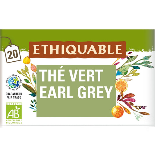 Thé Vert earl grey ceylan Bio ETHIQUABLE 