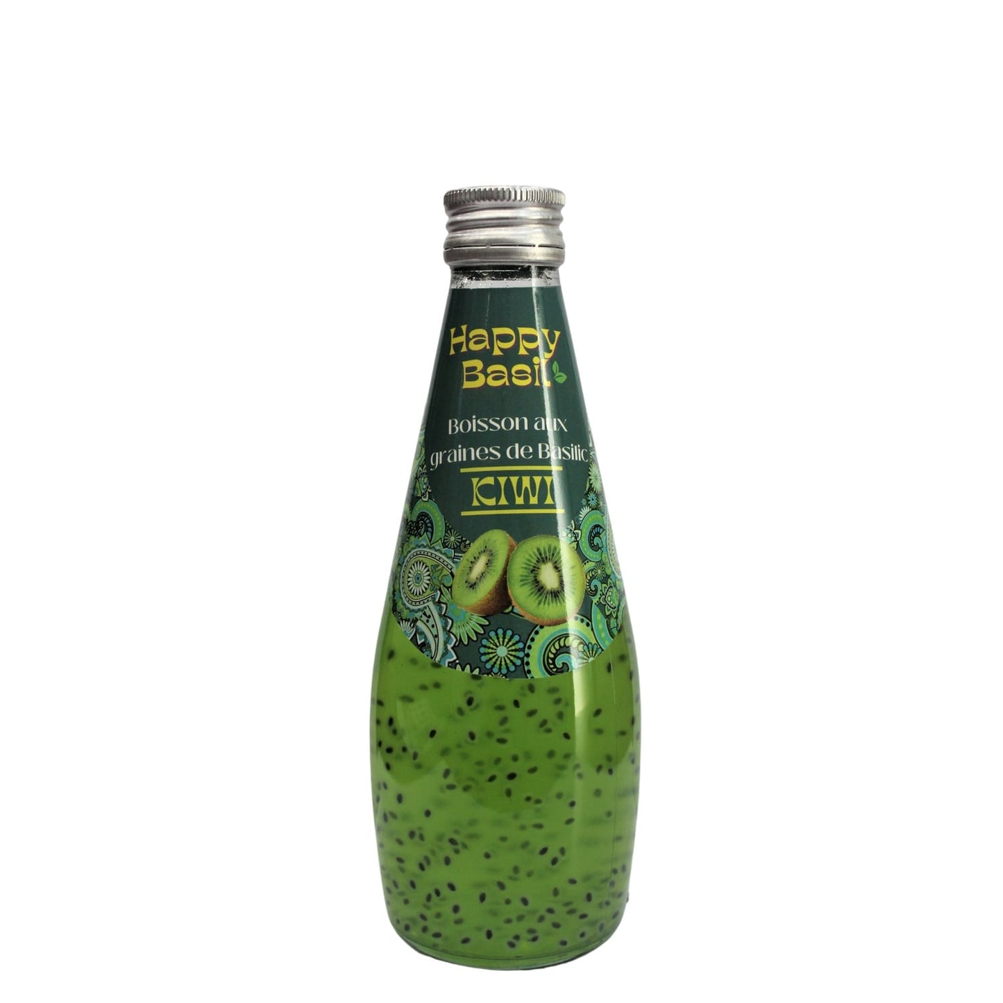 Boisson Kiwi aux Graines de Basilic HAPPY BASIL 
