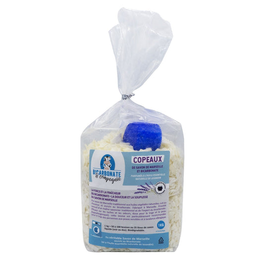 Savon en Copeaux de Marseille et Bicarbonate Bicarbonate & COMPAGNIE le flacon de 1kg