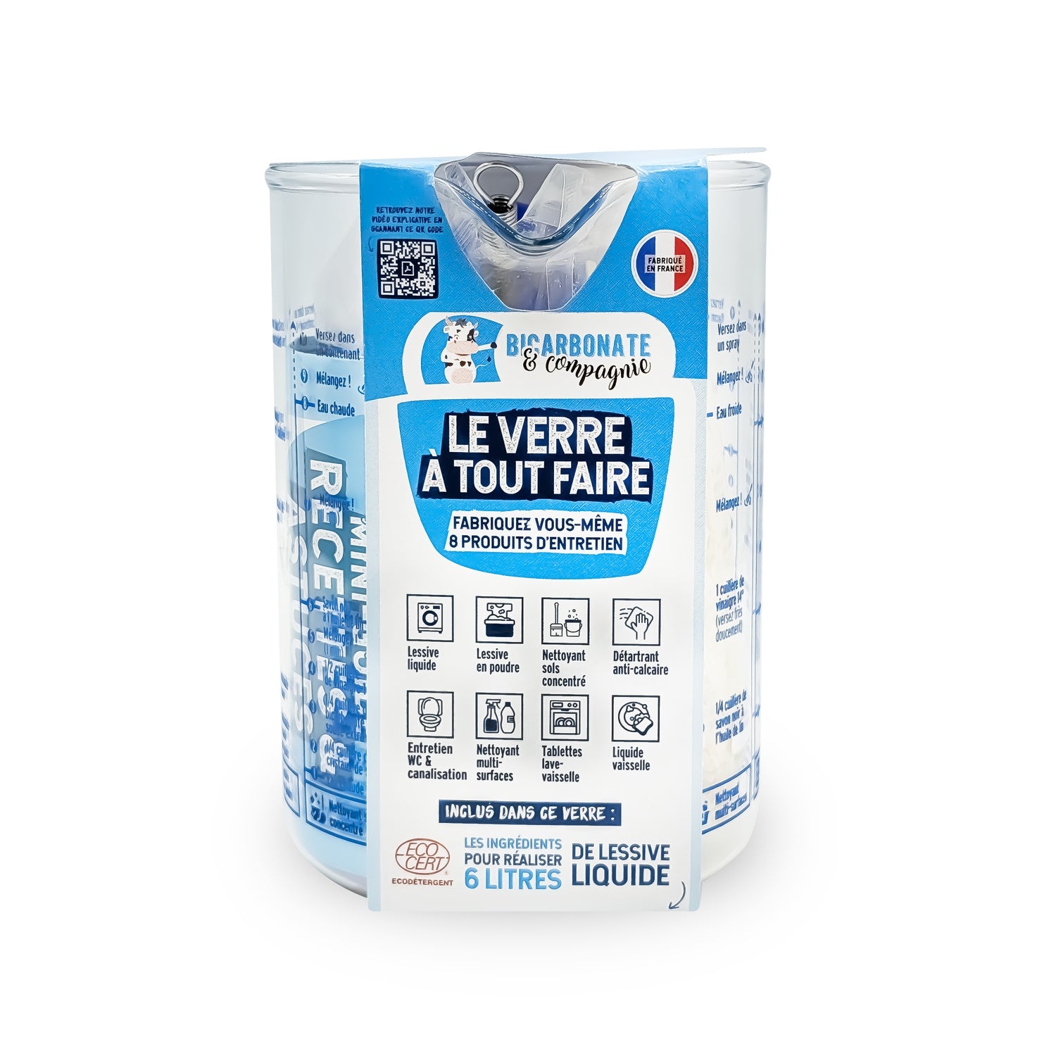Verre Doseur Produits d'Entretien BICARBONATE & COMPAGNIE 