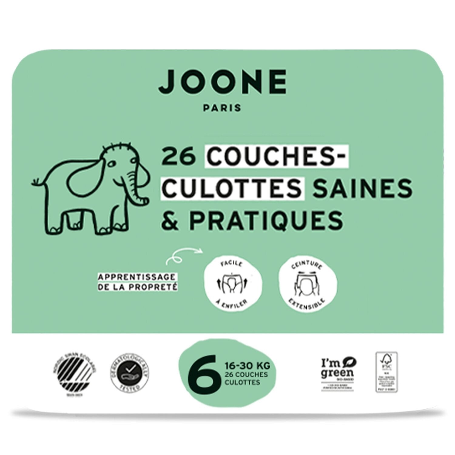 Couches-Culottes Taille 6 16-30kg JOONE le pack de 26 couches culottes