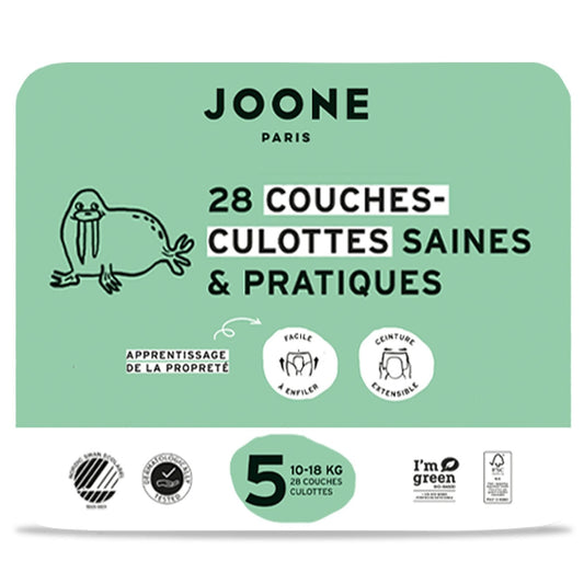Couches-Culottes Taille 5 10-18kg JOONE le pack de 28 couches bébé