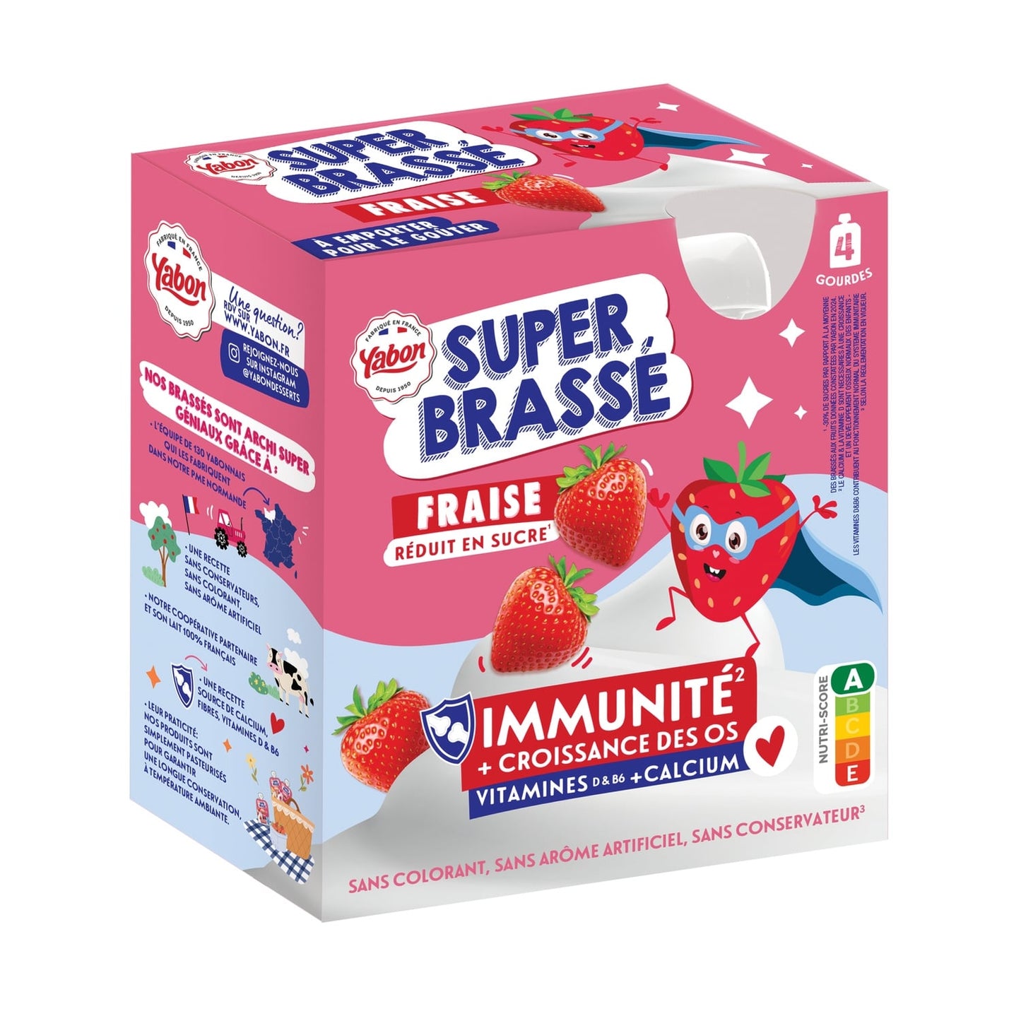 Brassé Fraise YABON 