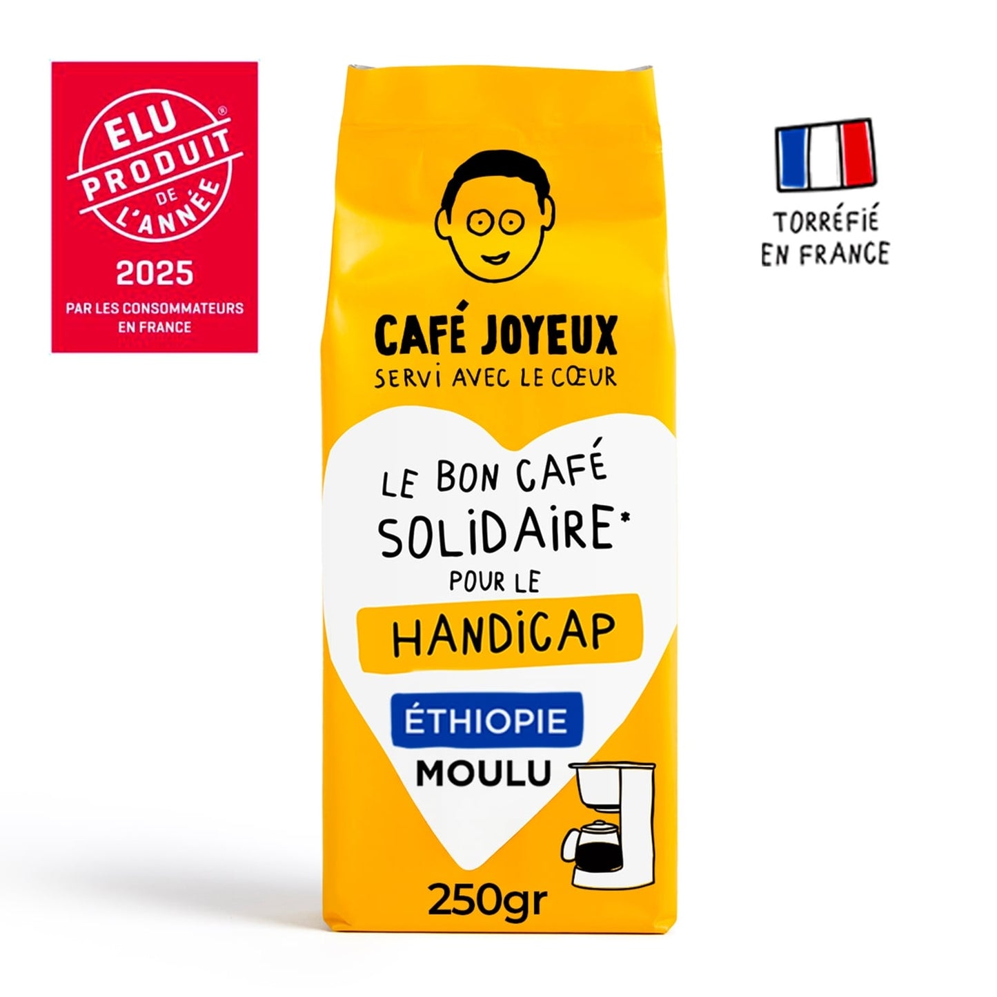 Café Moulu Ethiopie Intensité 10 CAFE JOYEUX 