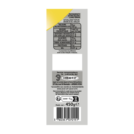 Riz Extra Blanc TAUREAU AILE