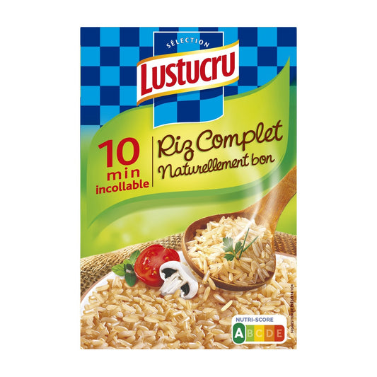 Riz Long Complet 10 Min LUSTUCRU la boite de 450g