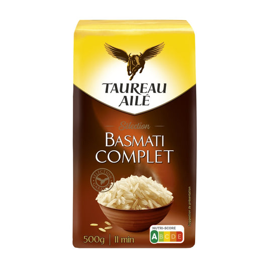 Riz Basmati Long Complet TAUREAU AILE le sachet de 500g
