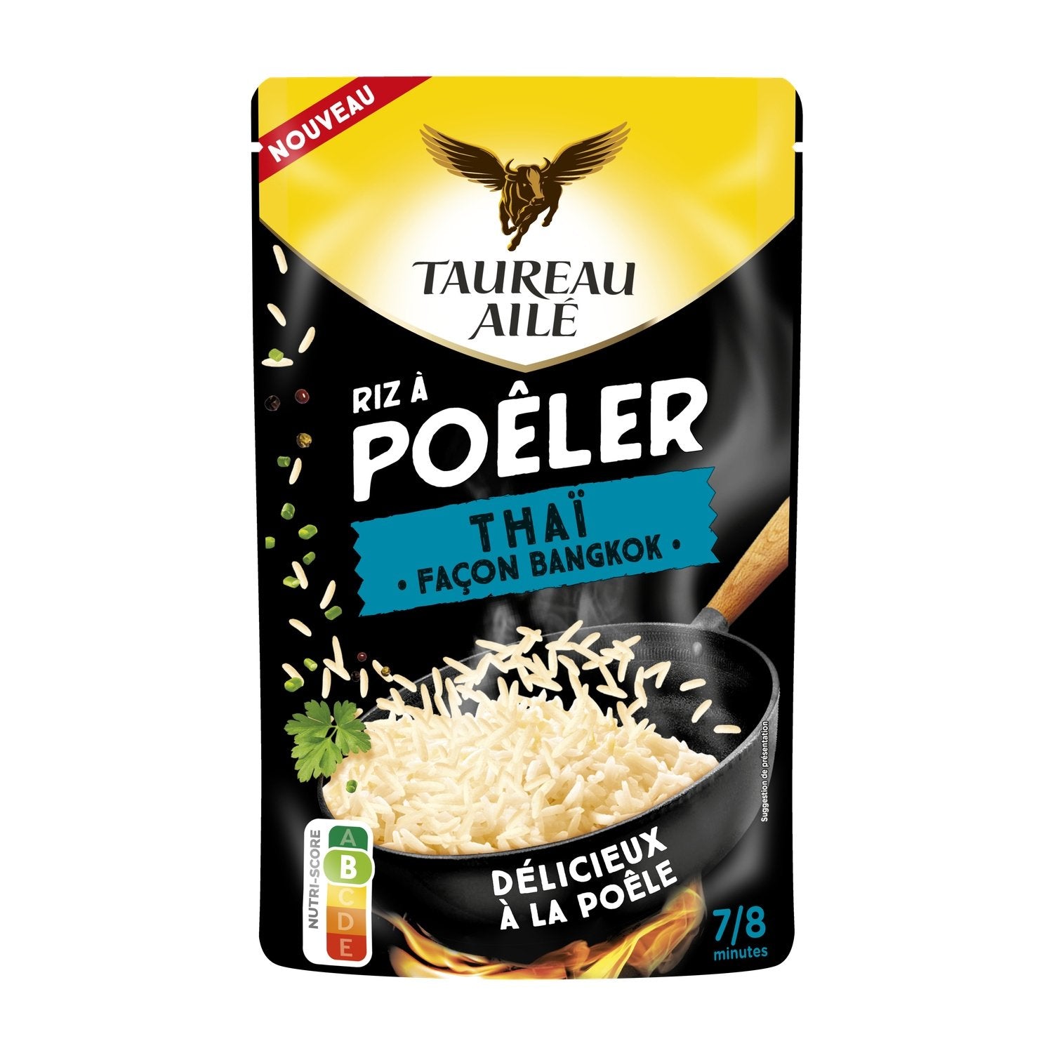 Riz A Poêler Thaï Nature TAUREAU AILE le paquet de 375g