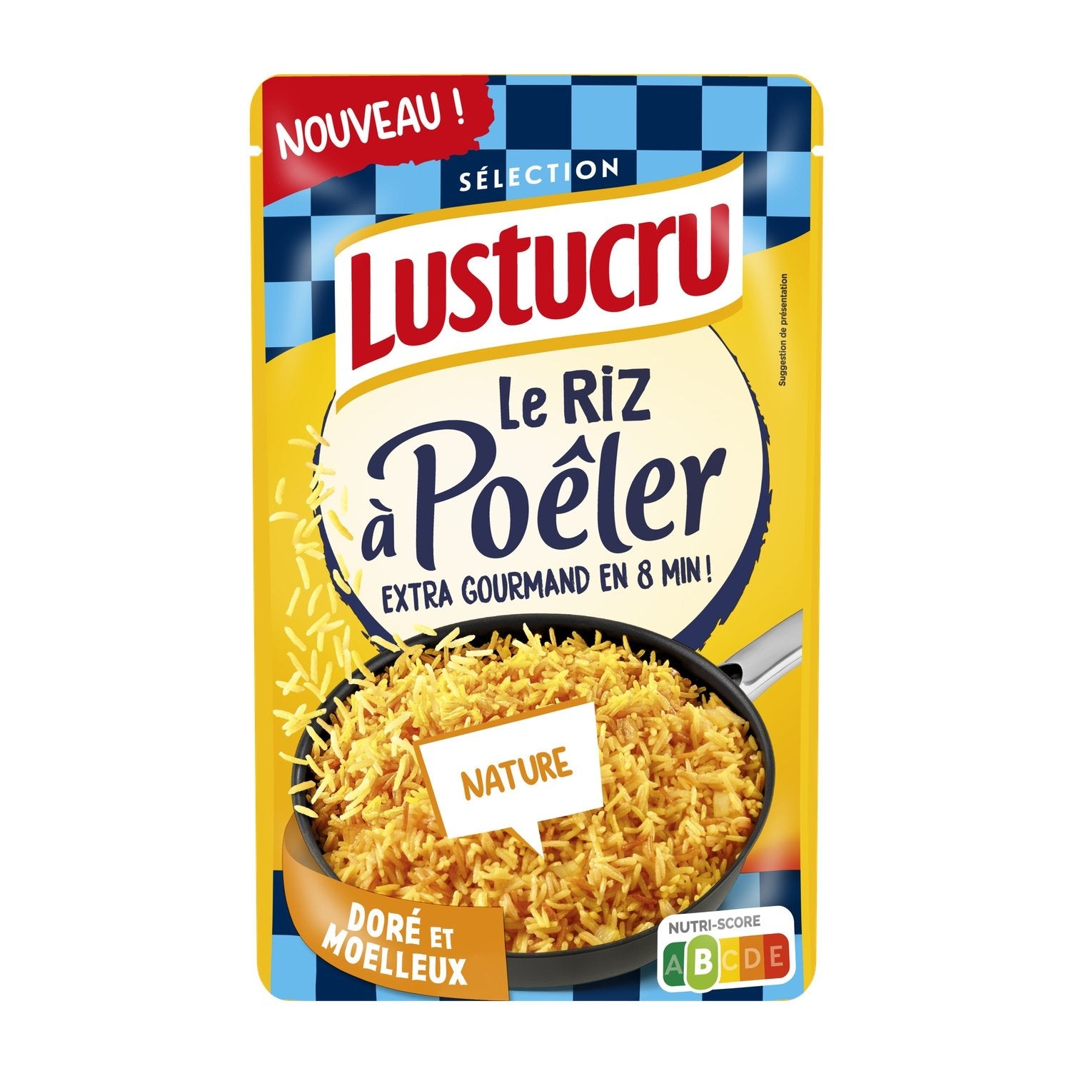 Riz A Poêler Doré 8 Min LUSTUCRU le paquet de 375g