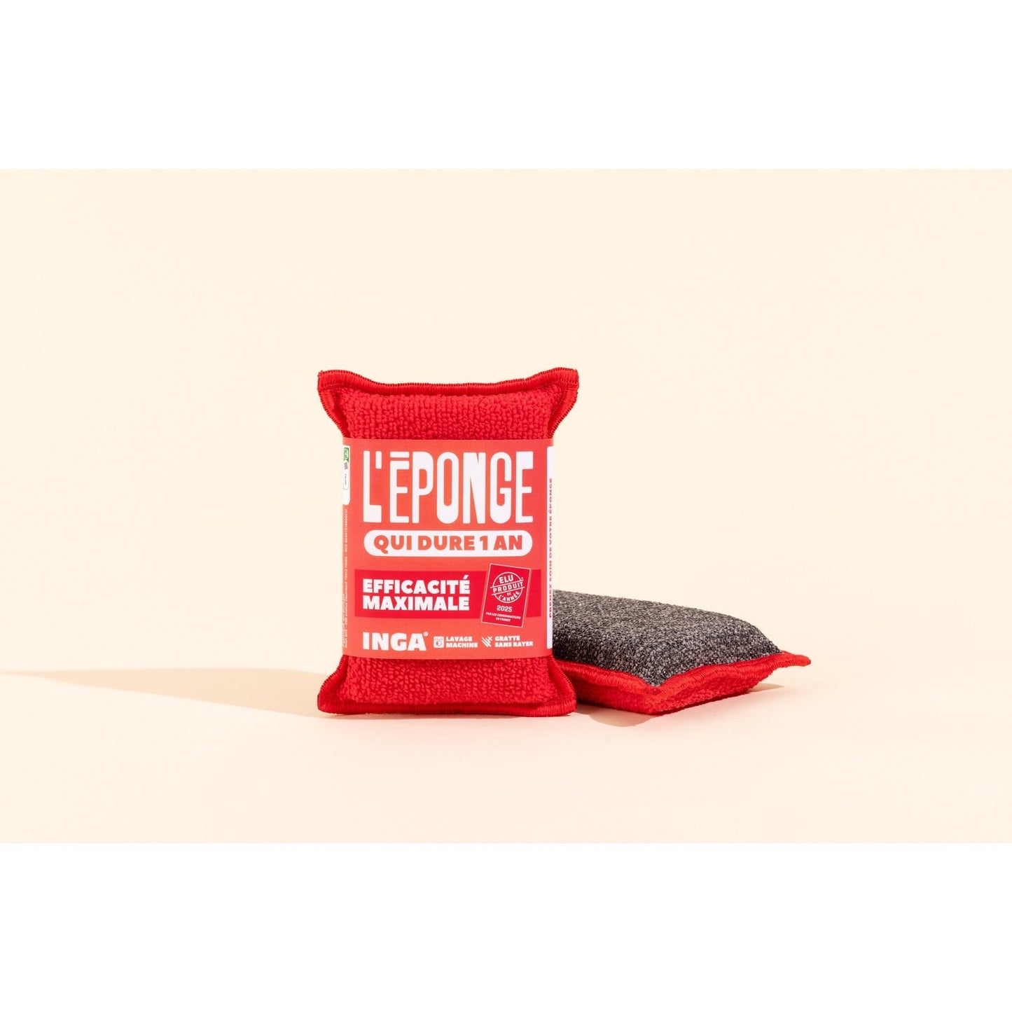 INGA Red Washable Scourer Sponge