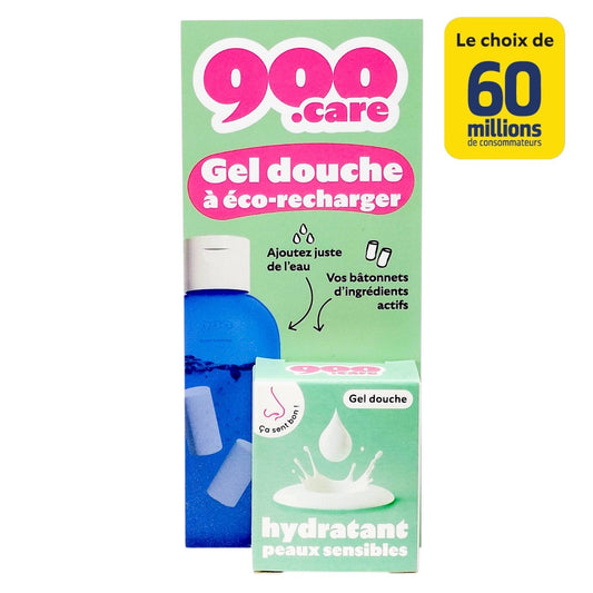 Eco Recharge Bâtonnets Gel Douche A Dissoudre Hydratant 900. CARE le pack de 24g