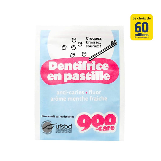 Fresh Mint Flavored Chewable Toothpaste 900. CARE