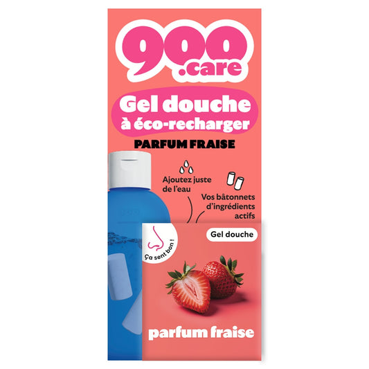 Strawberry Scented Shower Gel 900. CARE