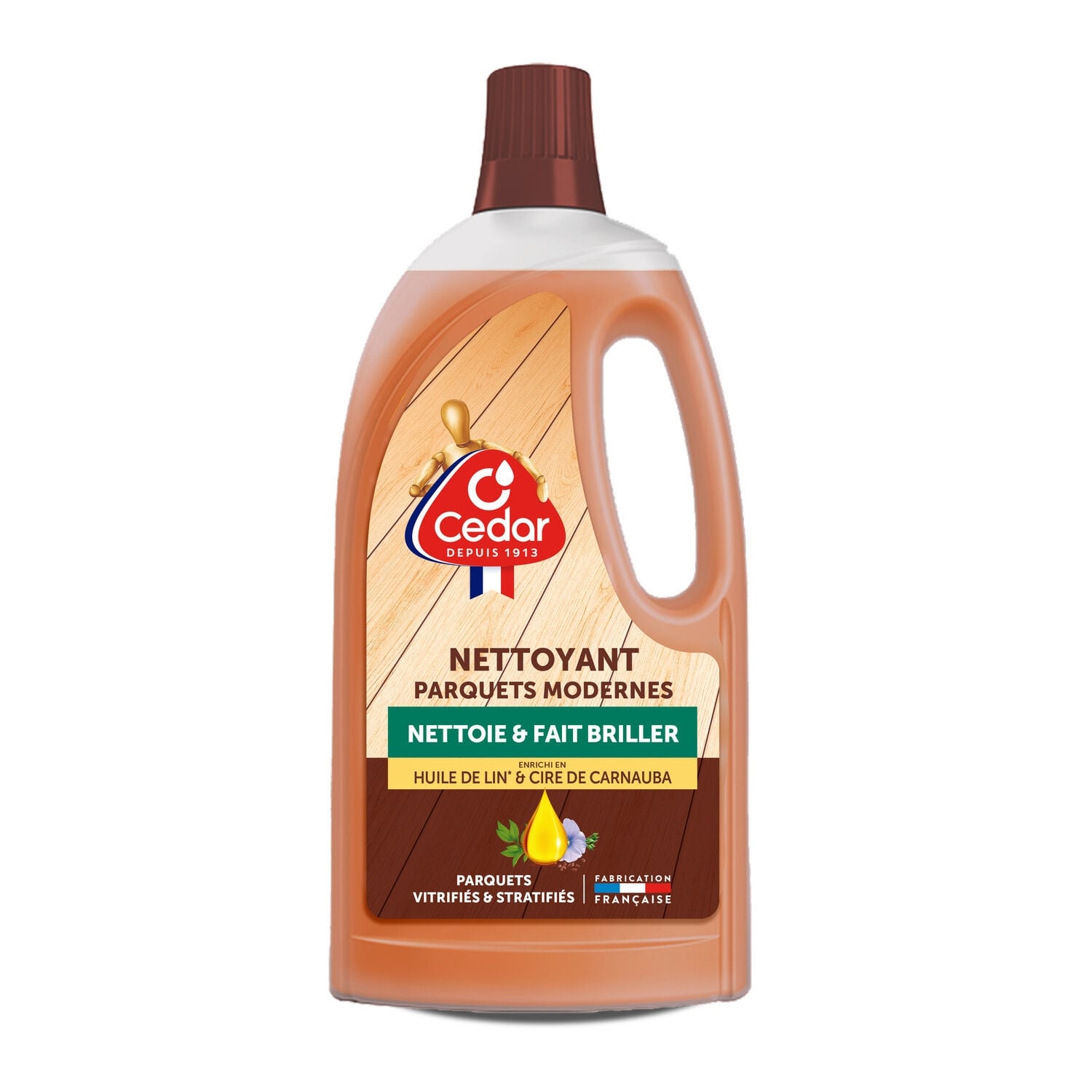 Nettoyant Parquets Modernes Huile de Lin et Cire de Carnauba O'CEDAR 