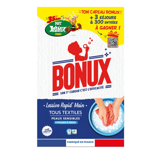 BONUX Rapid' Hand Laundry Detergent for All Fabrics, Effective in Cold Weather