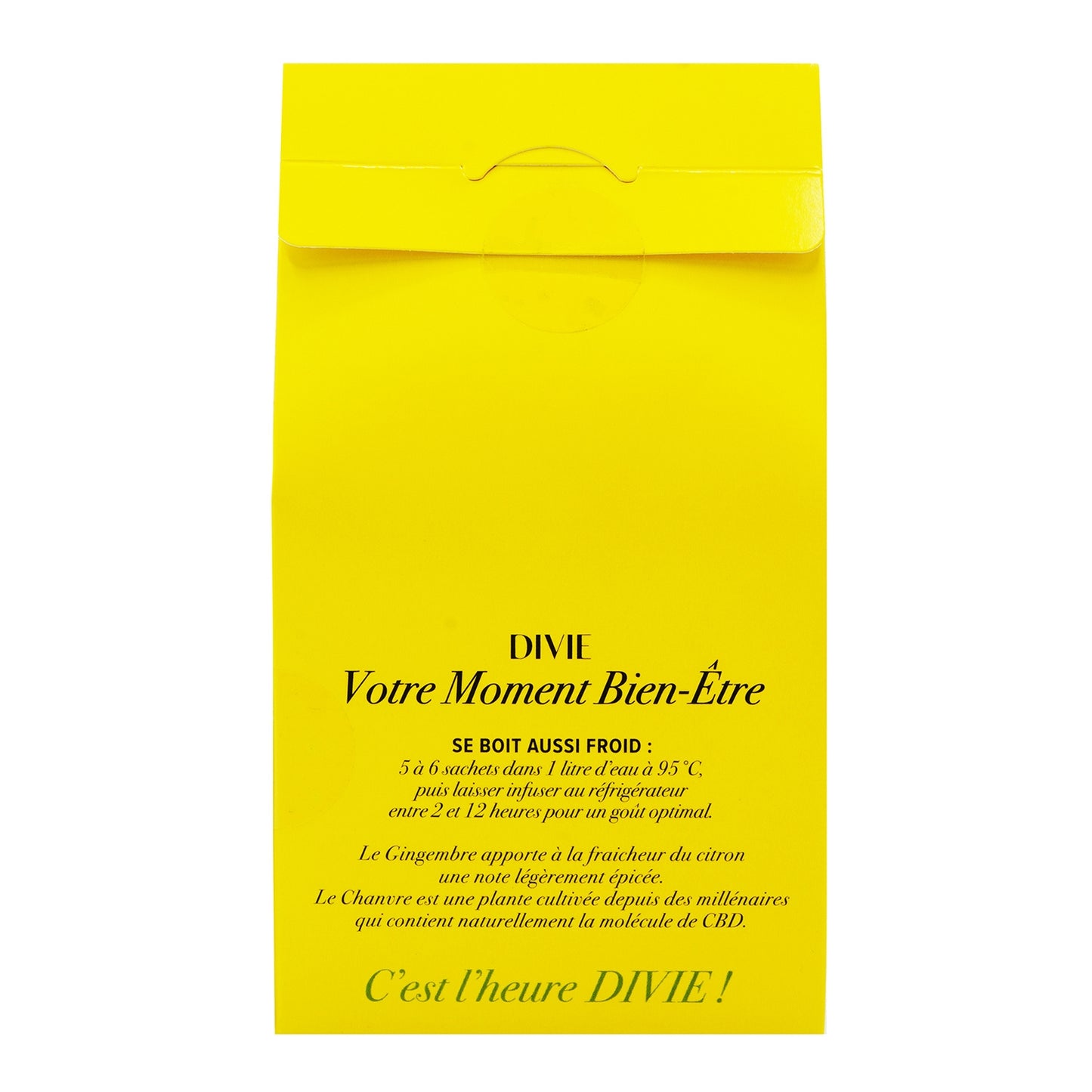 Infusion Citron Gingembre Chanvre Bio DIVIE 