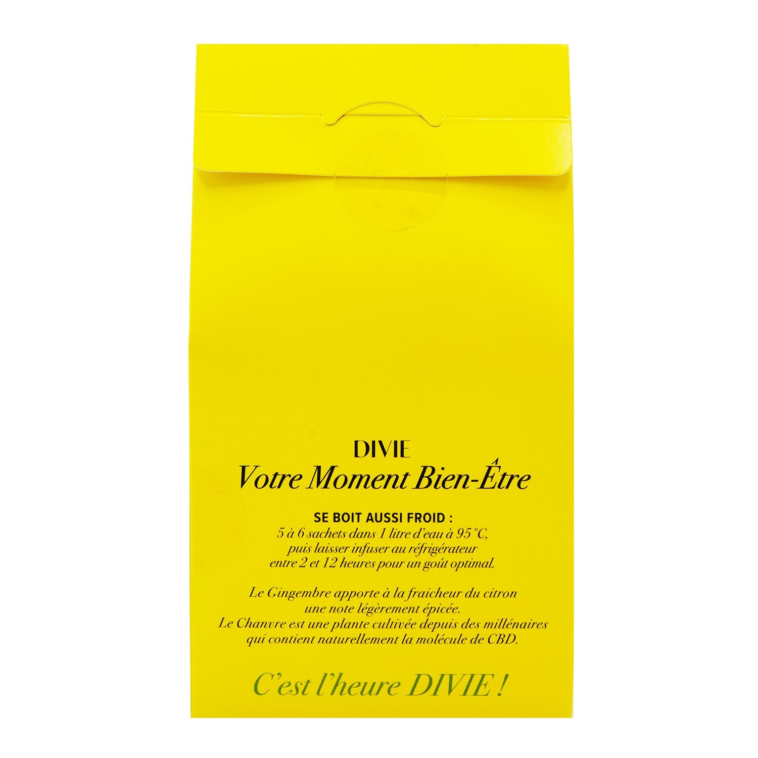 Infusion Citron Gingembre Chanvre Bio DIVIE 