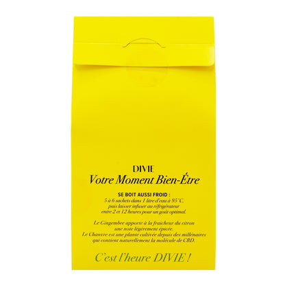 Infusion Citron Gingembre Chanvre Bio DIVIE 